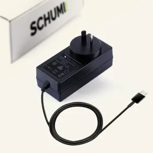 12V/2A Power Supply Adapter with USB-C Output for SCHUMI 360 and Side Door LED Displays