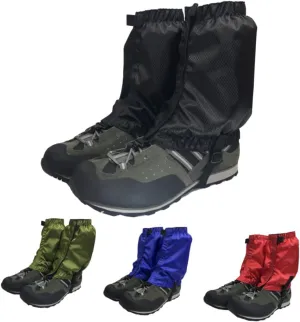 1Pair Lightweight Ankle Gaiters for Outdoor Hiking Walking Climbing Elastic Band Durable Breathable for Hiking Fishing Cycling Dark Green