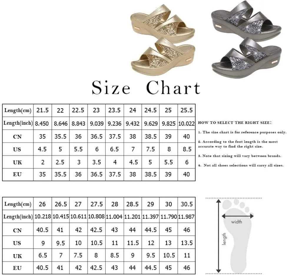 1pair Stylish Women Wedge Slippers Summer Casual Fish Mouth Sandals with Thick Sole Chic Design for Beach Outdoor Wear Golden