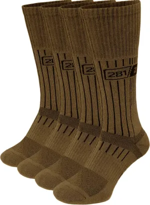 281Z Military Demi Season Breathable Mid Calf Uniform Boot Socks - Army Tactical Trekking Hiking - Outdoor Fishing Hunting