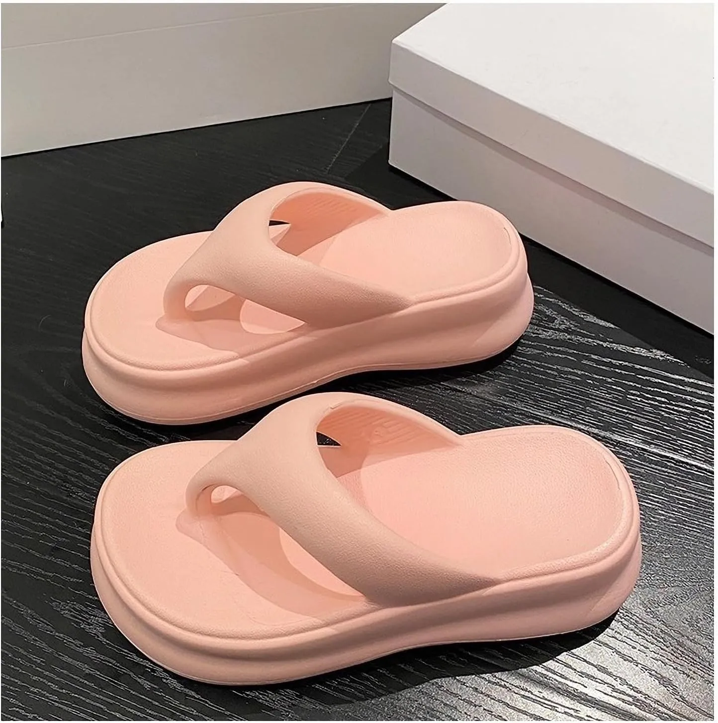 7.0cm thick bottom female outer wear summer new flip-flops casual high heel slippers