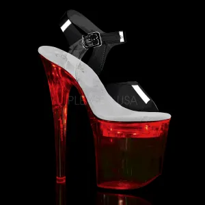 8 Inch Heel FLASHDANCE-808 Clear