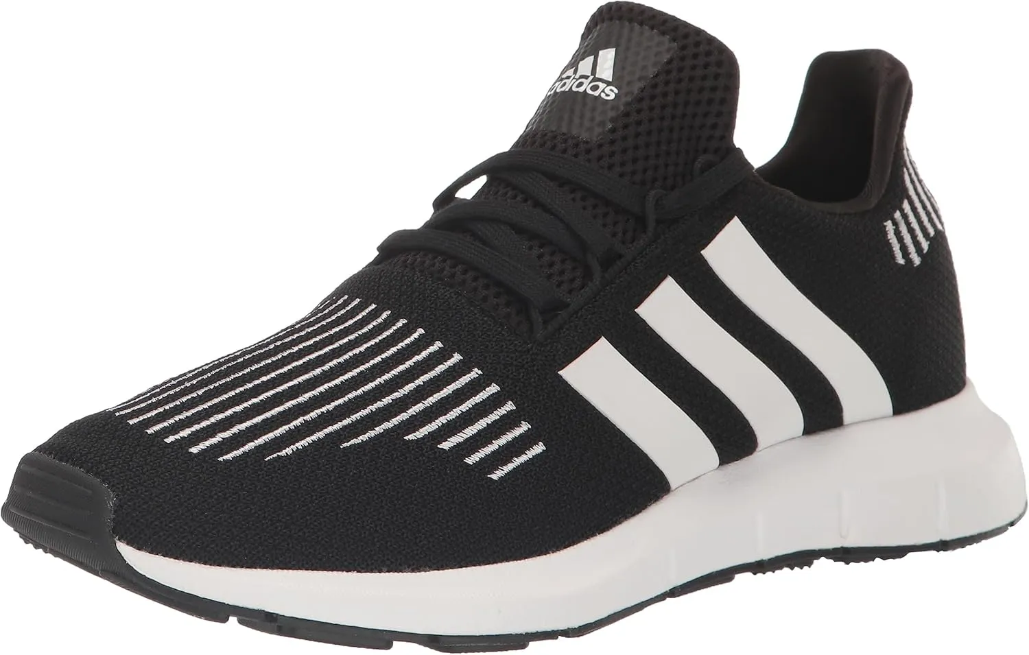 adidas Men's Swift Run 1.0 Shoes Sneaker, Core Black/White/White, 10.5