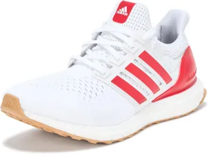 adidas Men's Ultraboost 1.0 DNA Sneaker, White/Better Scarlet/Gum, 9