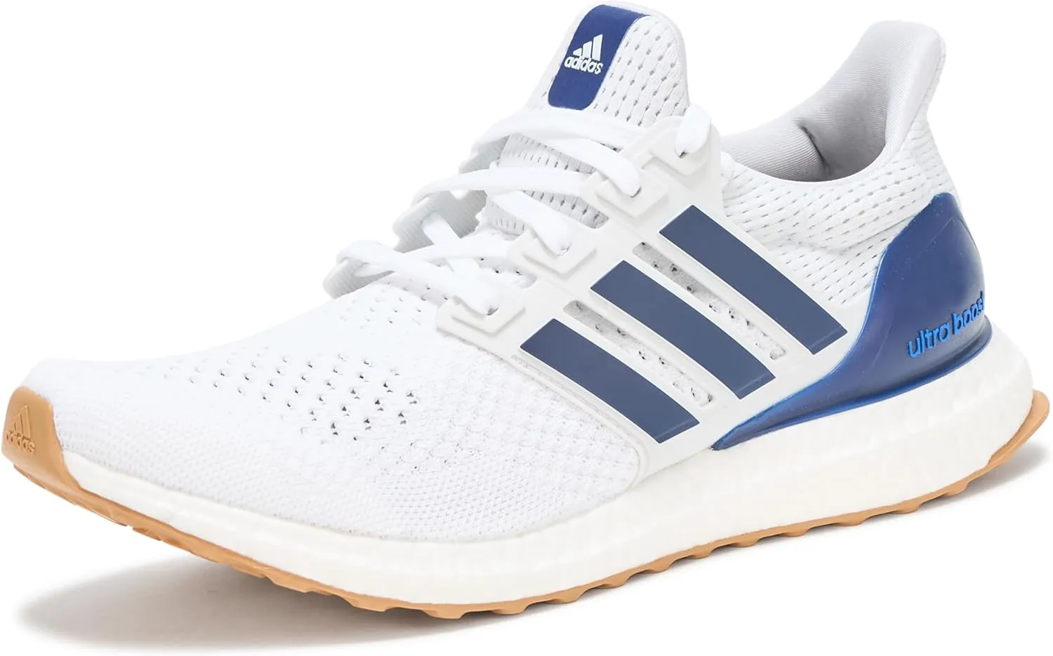 adidas Men's Ultraboost 1.0 DNA Sneaker, White/Dark Blue/Gum, 9