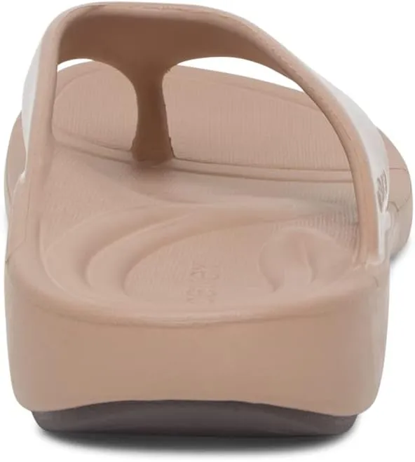 Aetrex Maui Orthopedic Flip Flops for Women Arch Support - Pressure Relief Water-friendly Shock Absorption Super Soft UltraSky EVA Foam Flip Flops