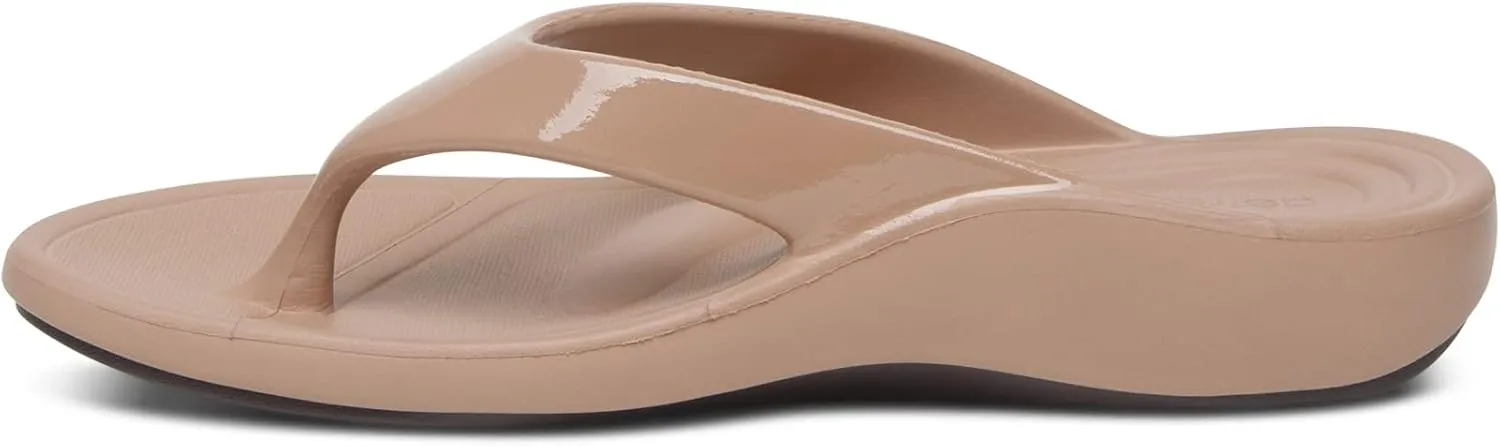 Aetrex Maui Orthopedic Flip Flops for Women Arch Support - Pressure Relief Water-friendly Shock Absorption Super Soft UltraSky EVA Foam Flip Flops