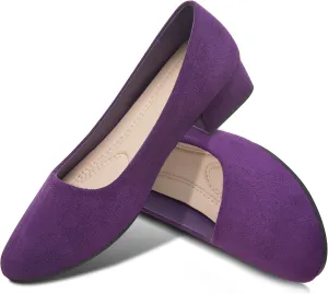 AISFAES Women Pumps Low Chunky Rounded Toe Heels Healed Dress Pumps Elegant Wedges Working Shoes