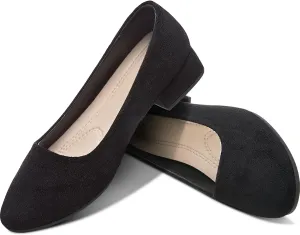 AISFAES Women Pumps Low Chunky Rounded Toe Heels Healed Dress Pumps Elegant Wedges Working Shoes