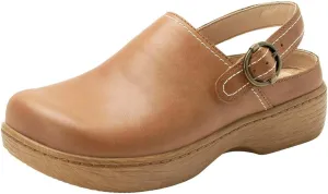 Alegria Women's Olie Slingback Clog Leather Slide
