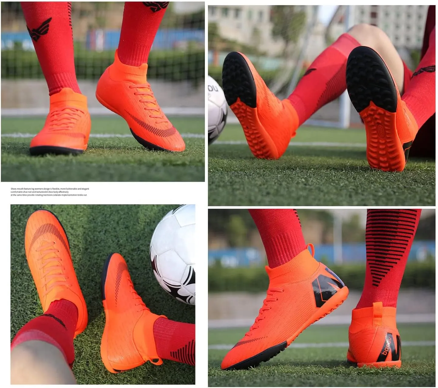 AMZ BSHIDA World Cup Professional Men's Soccer Cleats Adult Firm Ground Football Training Boots TF/AG Soccer Shoe Sneaker