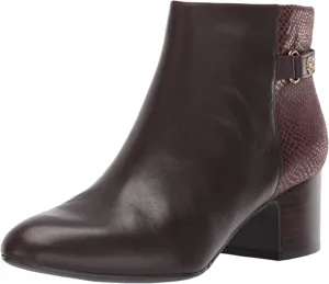 Anne Klein Women's Hilda Ankle Boot, Brown, 10 M US