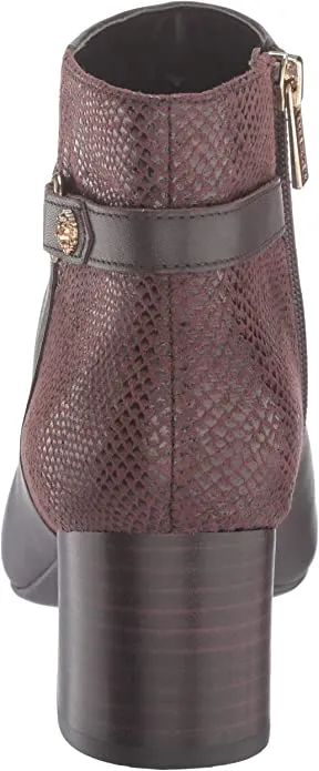 Anne Klein Women's Hilda Ankle Boot, Brown, 10 M US