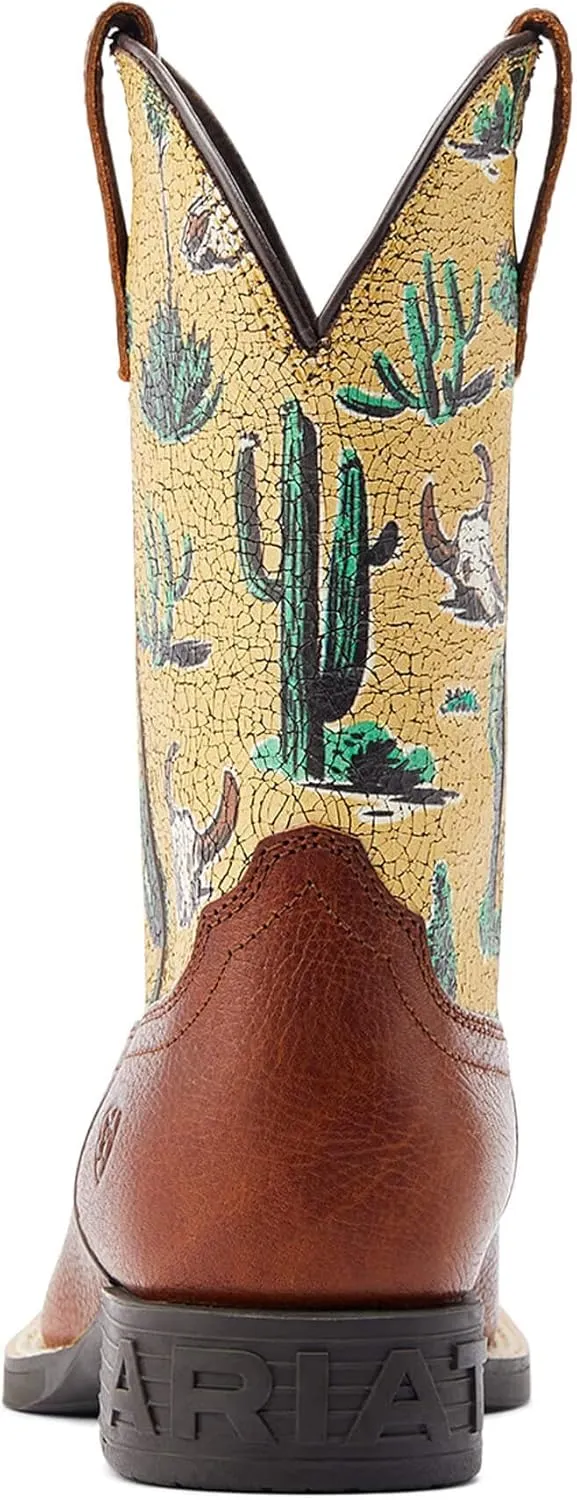 Ariat Kids' Round Up Wide Square Toe Western Boot