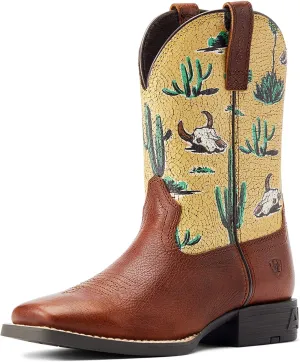 Ariat Kids' Round Up Wide Square Toe Western Boot