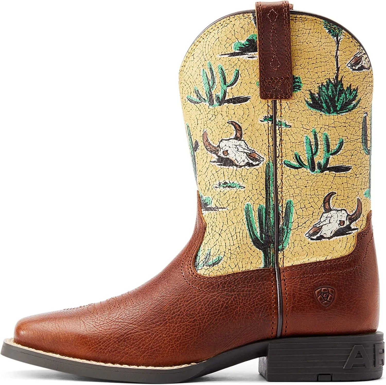 Ariat Kids' Round Up Wide Square Toe Western Boot
