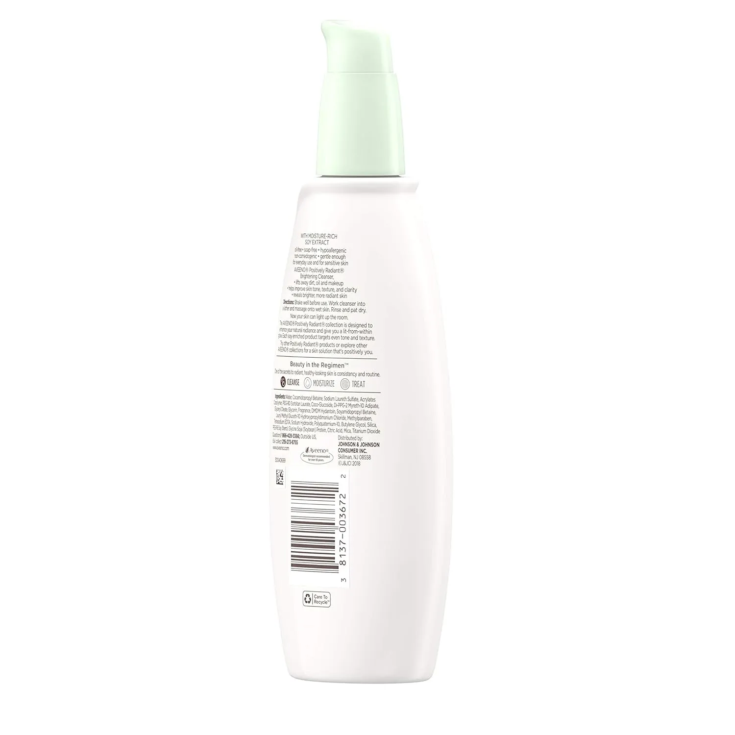 Aveeno Active Naturals Positively Radiant Cleanser, 6.7 Fl Oz