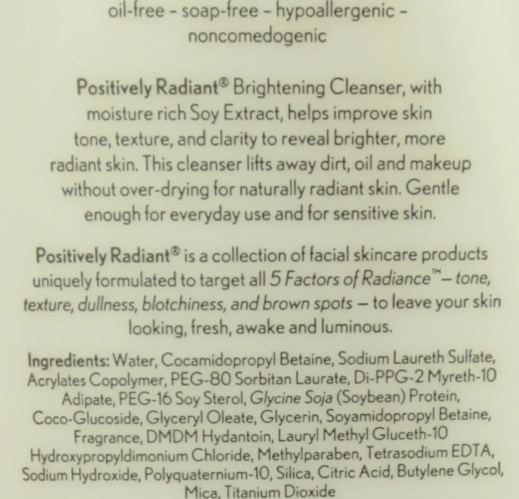 Aveeno Active Naturals Positively Radiant Cleanser, 6.7 Fl Oz