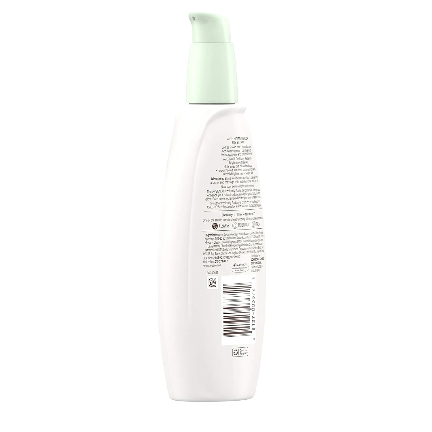 Aveeno Active Naturals Positively Radiant Cleanser, 6.7 Fl Oz