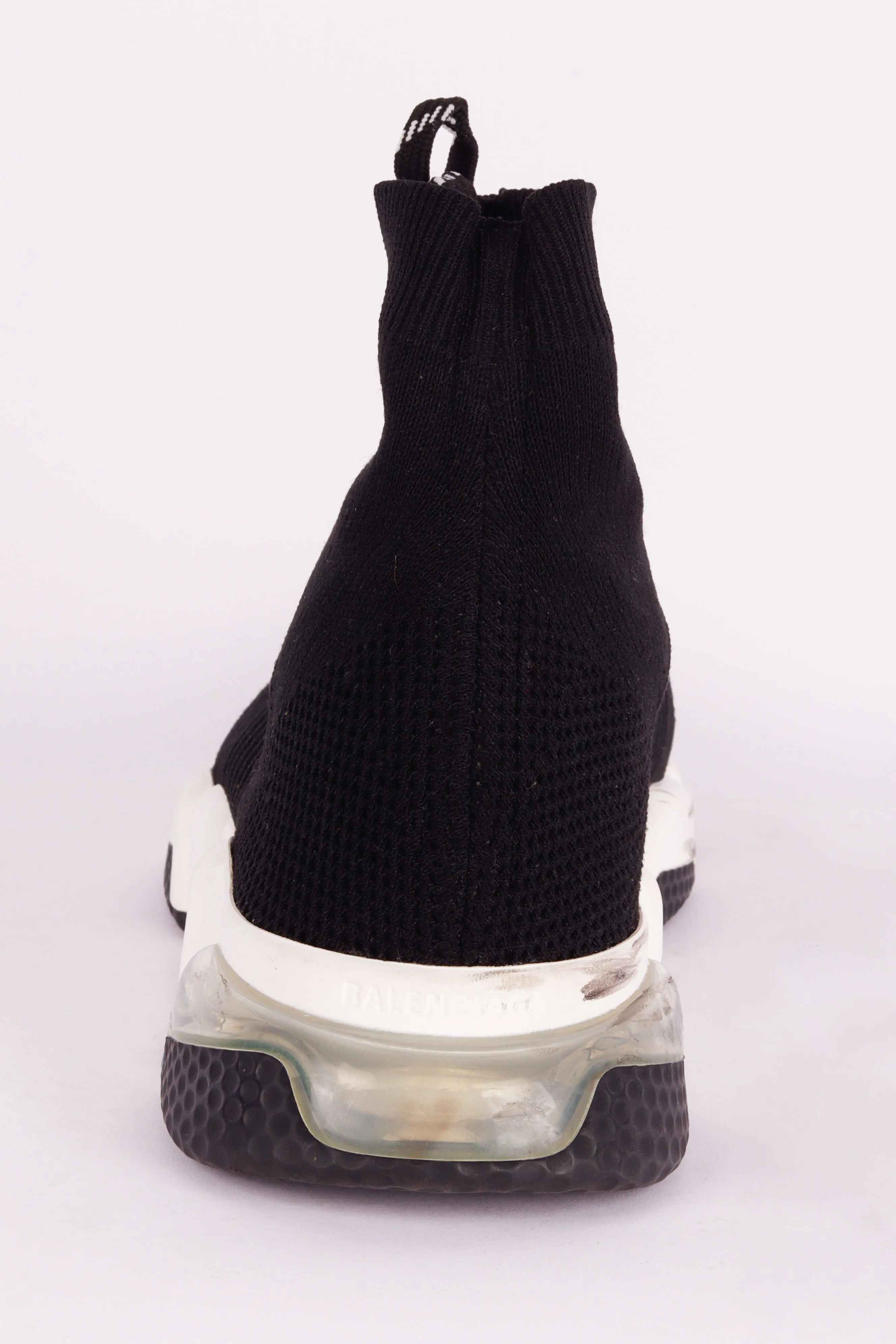 Balenciaga FW21 'Speed Lace Up Clear Sole' Trainer Black/White (2021)