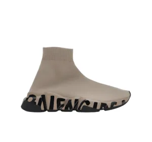 Balenciaga Speed Graffiti Beige Black