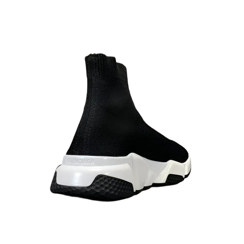 Balenciaga Speed Graffiti Trainers White Black Logo