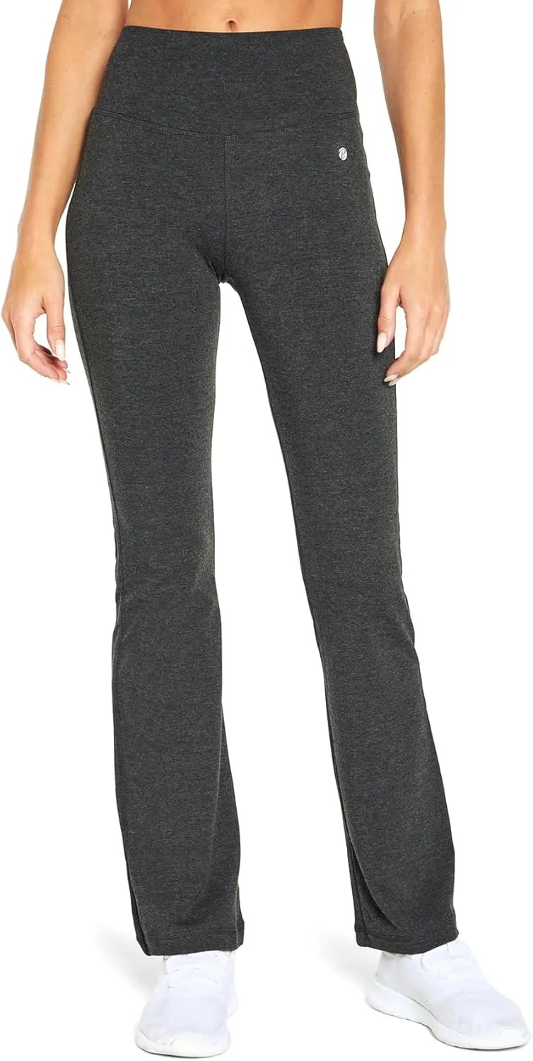 Bally Total Fitness Women's High Rise Tummy Control Bootleg Pant