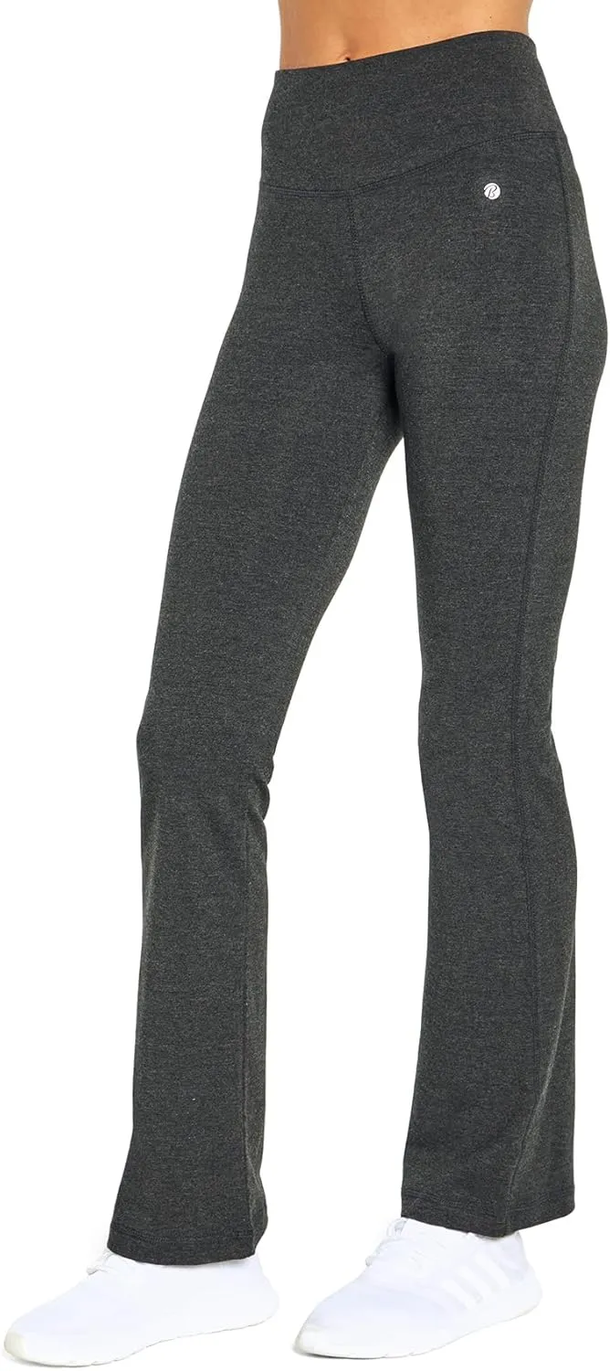 Bally Total Fitness Women's High Rise Tummy Control Bootleg Pant