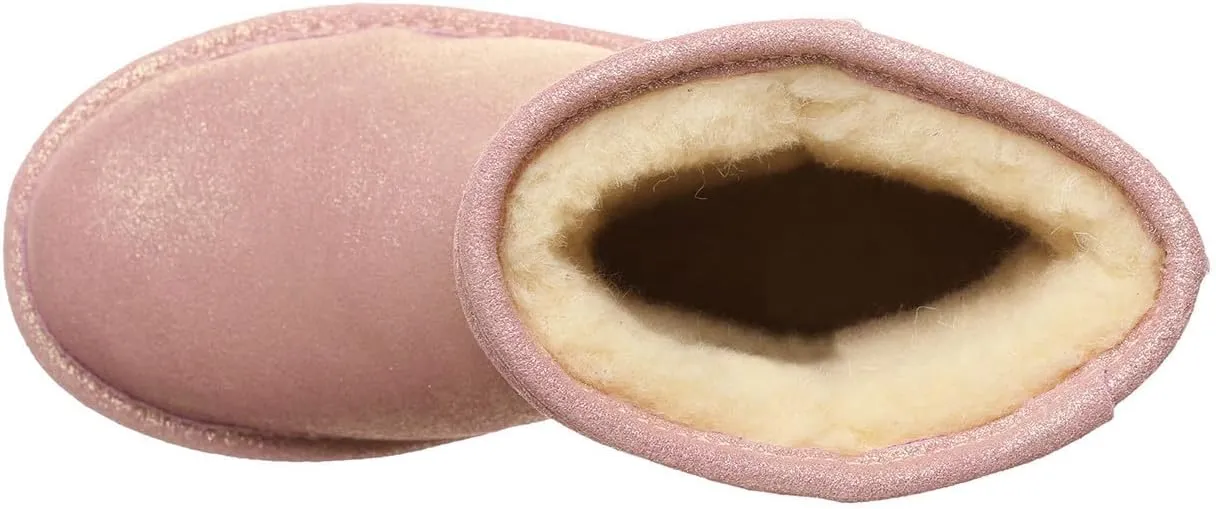 BEARPAW Elle Exotic Youth Multiple Colors | Youth's Boot Classic Suede | Youth's Slip On Boot | Comfortable Winter Boot