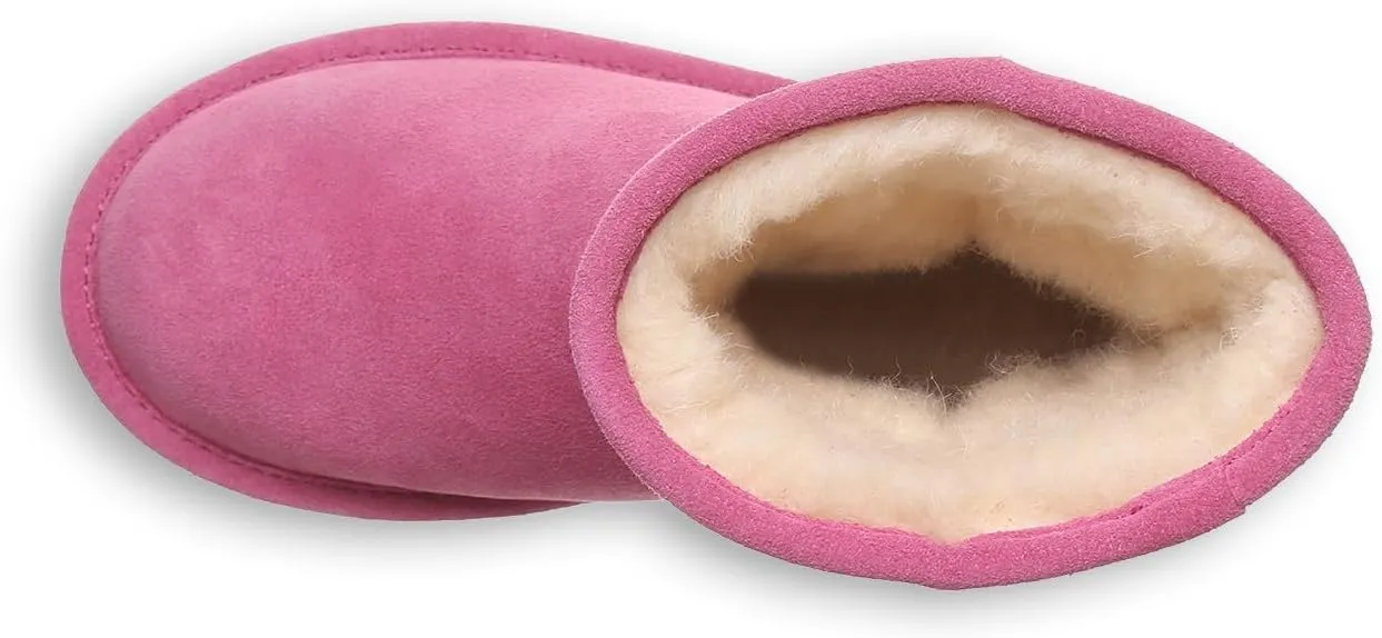 BEARPAW Elle Youth Multiple Colors | Youth's Boot Classic Suede | Youth's Slip On Boot | Comfortable Winter Boot