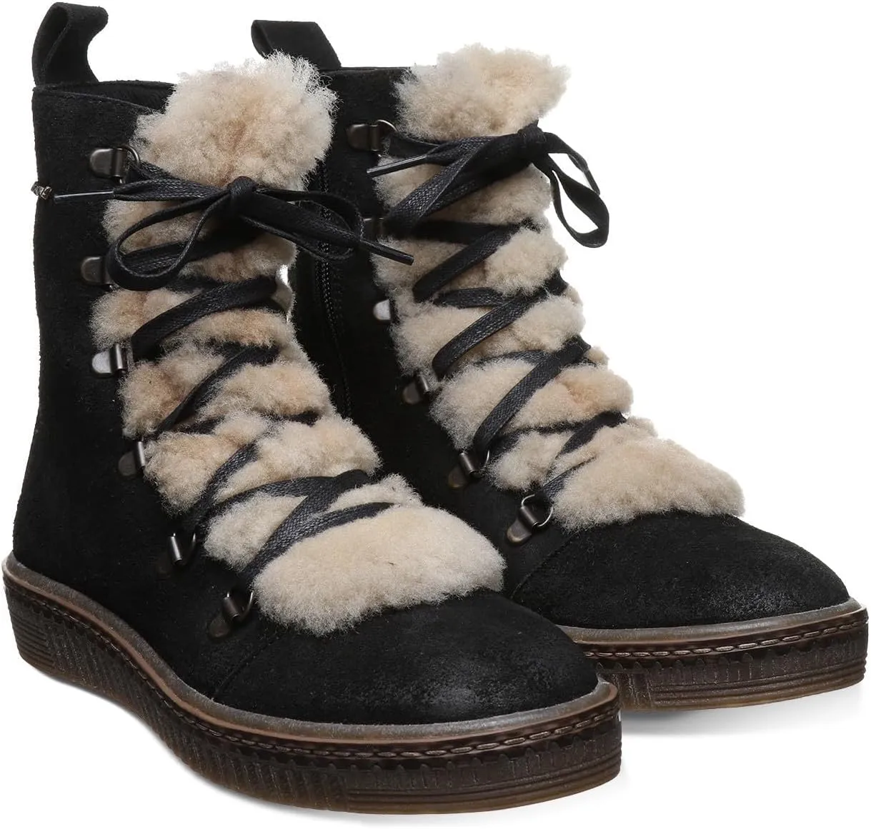 BEARPAW Women's Celeste Comfortable Winter Boots | Multiple Sizes & Colors | Women's Classic Suede Lace-Up Boots
