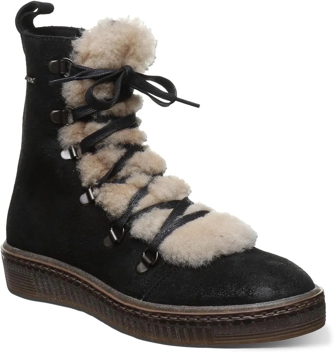 BEARPAW Women's Celeste Comfortable Winter Boots | Multiple Sizes & Colors | Women's Classic Suede Lace-Up Boots