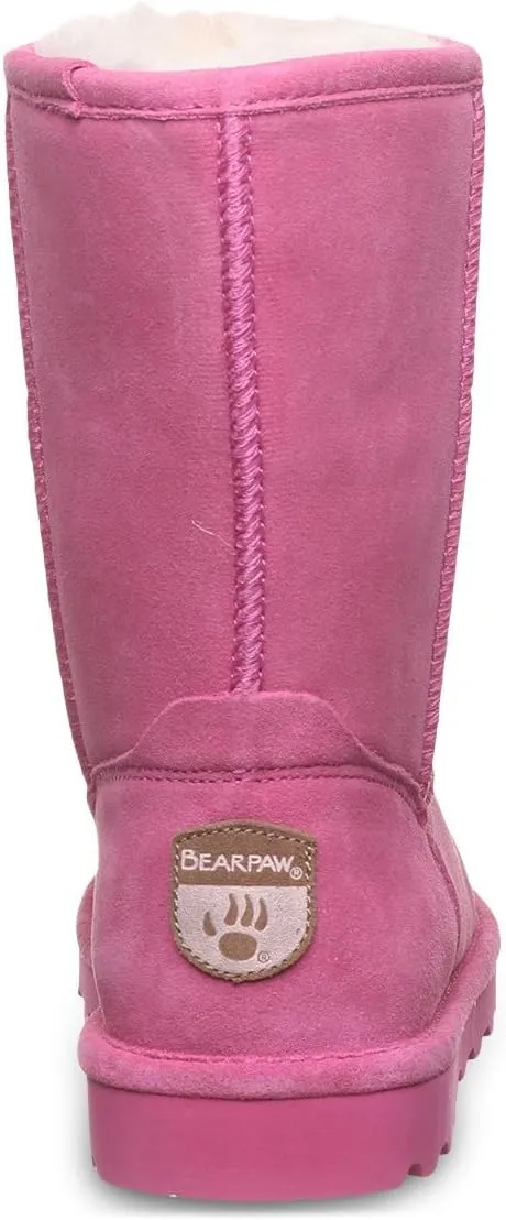 BEARPAW Women's Elle Short Multiple Colors | Women's Boot Classic Suede | Women's Slip On Boot | Comfortable Winter Boot