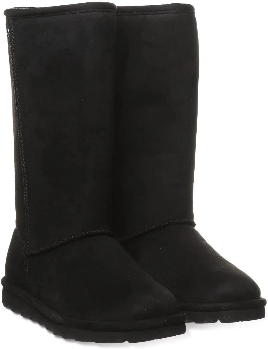 BEARPAW Women's Elle Tall Wide Multiple Colors | Women's Boot Classic Suede | Women's Slip On Boot | Comfortable Winter Boot