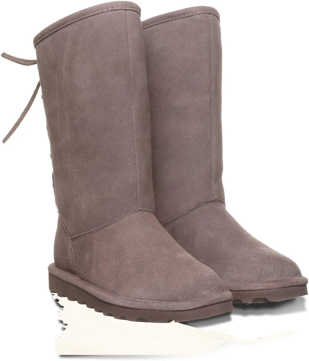 BEARPAW Women's Lydia II Classic Suede Pull On Boot - Comfortable Winter Boot, Multiple Colors & Sizes