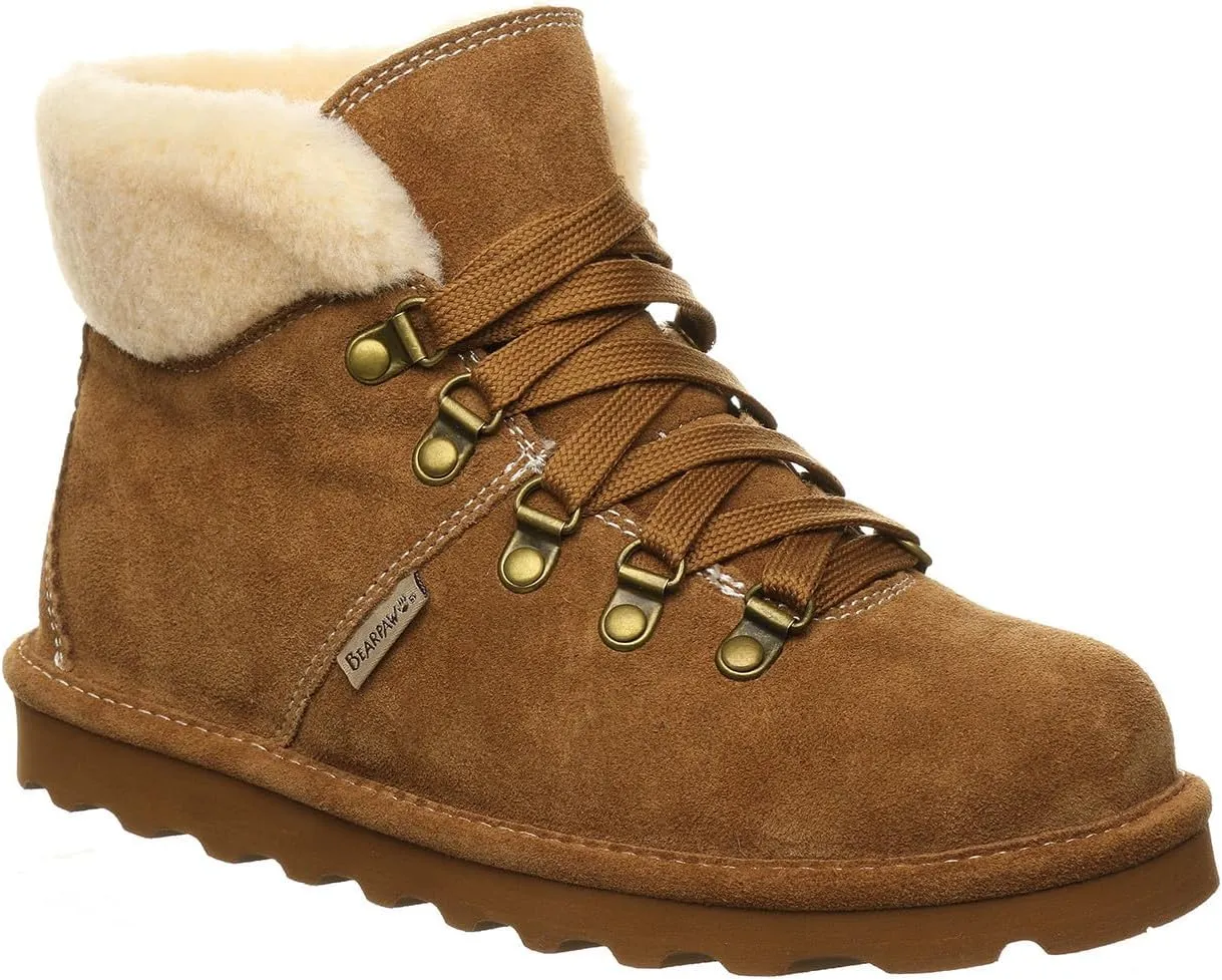 BEARPAW Women's Marta Multiple Colors | Women's Ankle Boot | Women's Slip On Boot | Comfortable Winter Boot