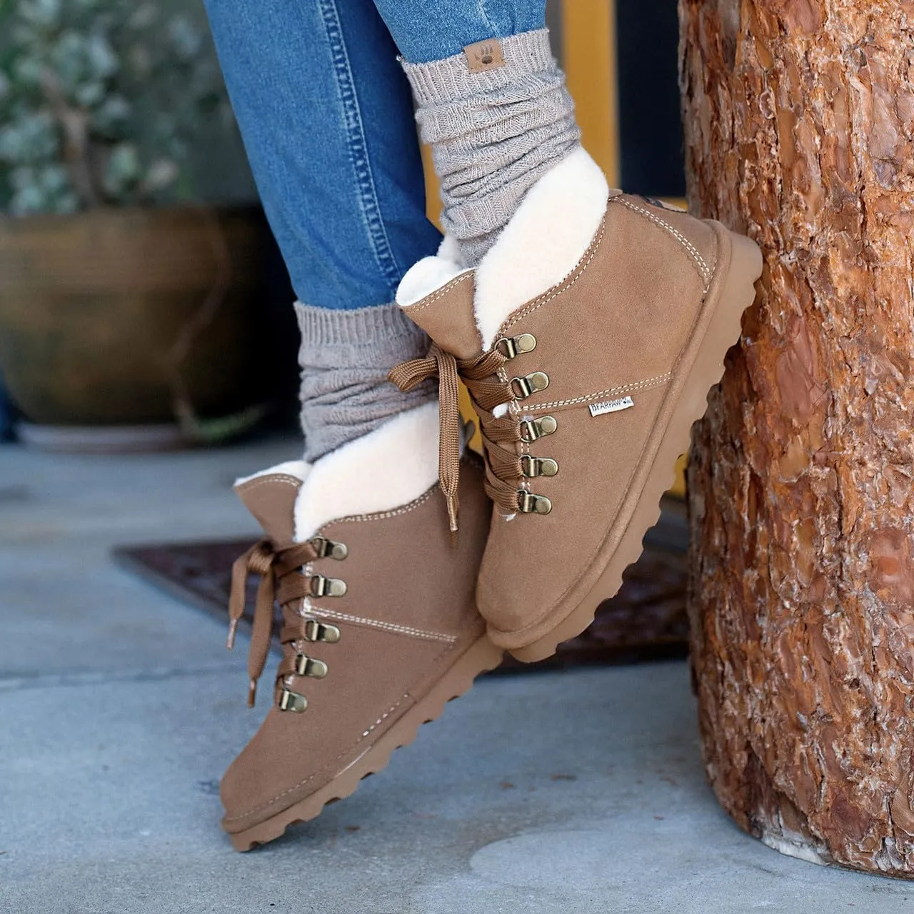 BEARPAW Women's Marta Multiple Colors | Women's Ankle Boot | Women's Slip On Boot | Comfortable Winter Boot