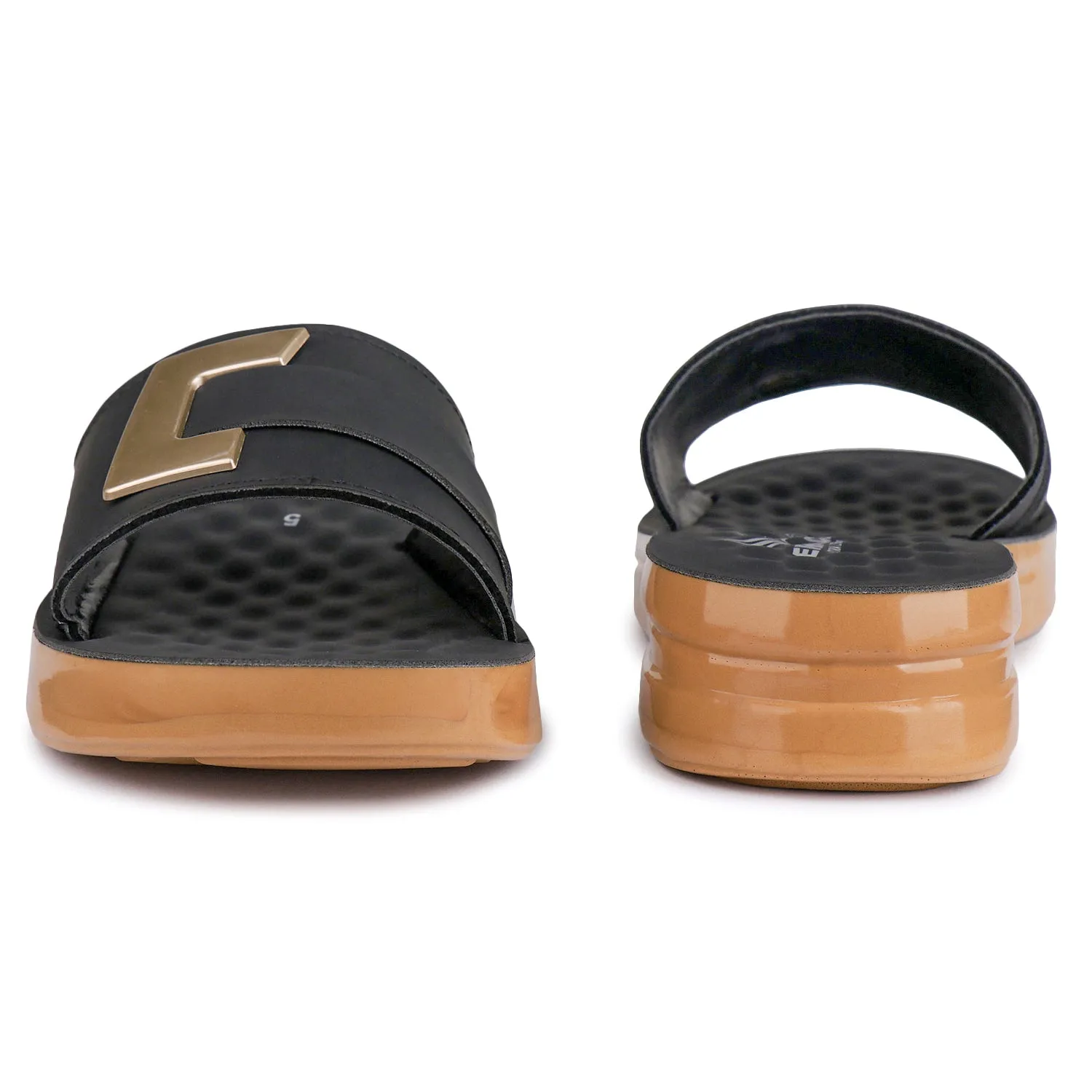 Bersache Extra Soft Classic Casual with  Regular wear with Ultra Soft & Flexibility Technology Flip Flop For Women's/Girl's-(6155-Black)