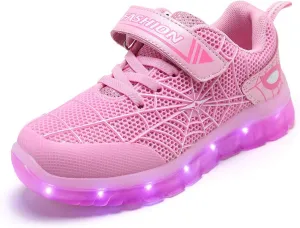 BFOEL Spider Light up Shoes for Boys Girls Walking Sneaker with USB Charging Birthday Thanksgiving Christmas Day Best Gift