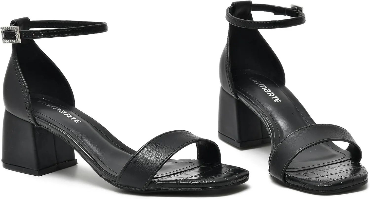 Block Medium Heel Sandals for Women