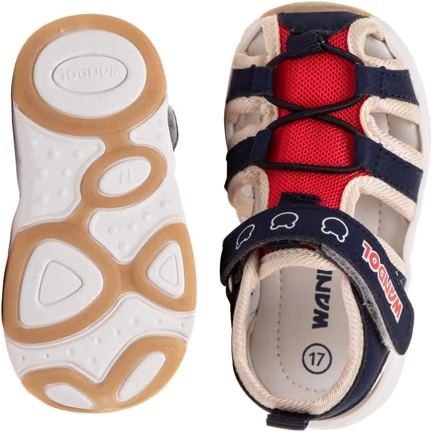 Boys Girls Athletic Sandals Outdoor Breathable Closed- Toe Sports Sandals