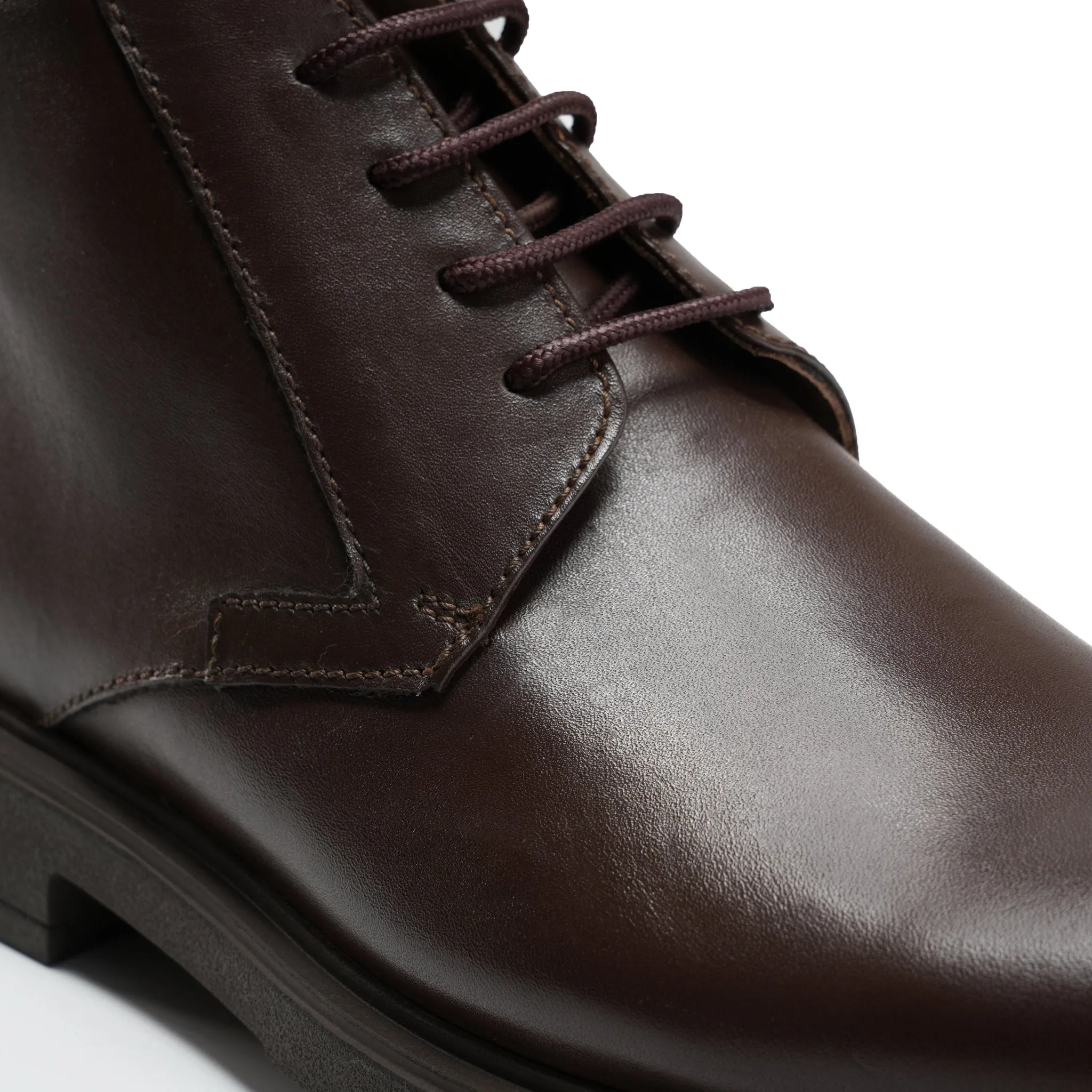 Brown Leather Cap-Toe Boot | Classic & Durable