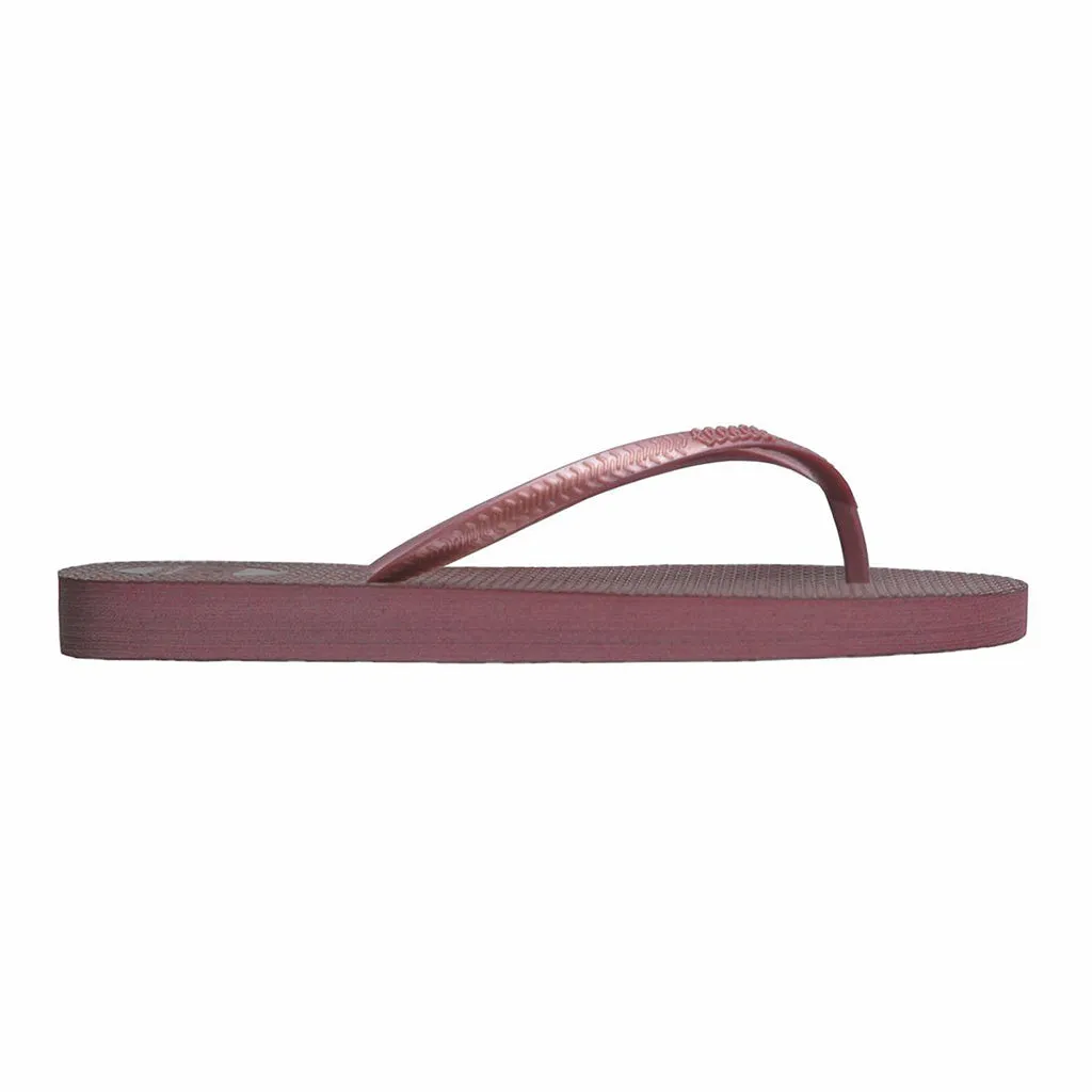 Burgundy Flip Flop with Burgundy Strap Slim Fit