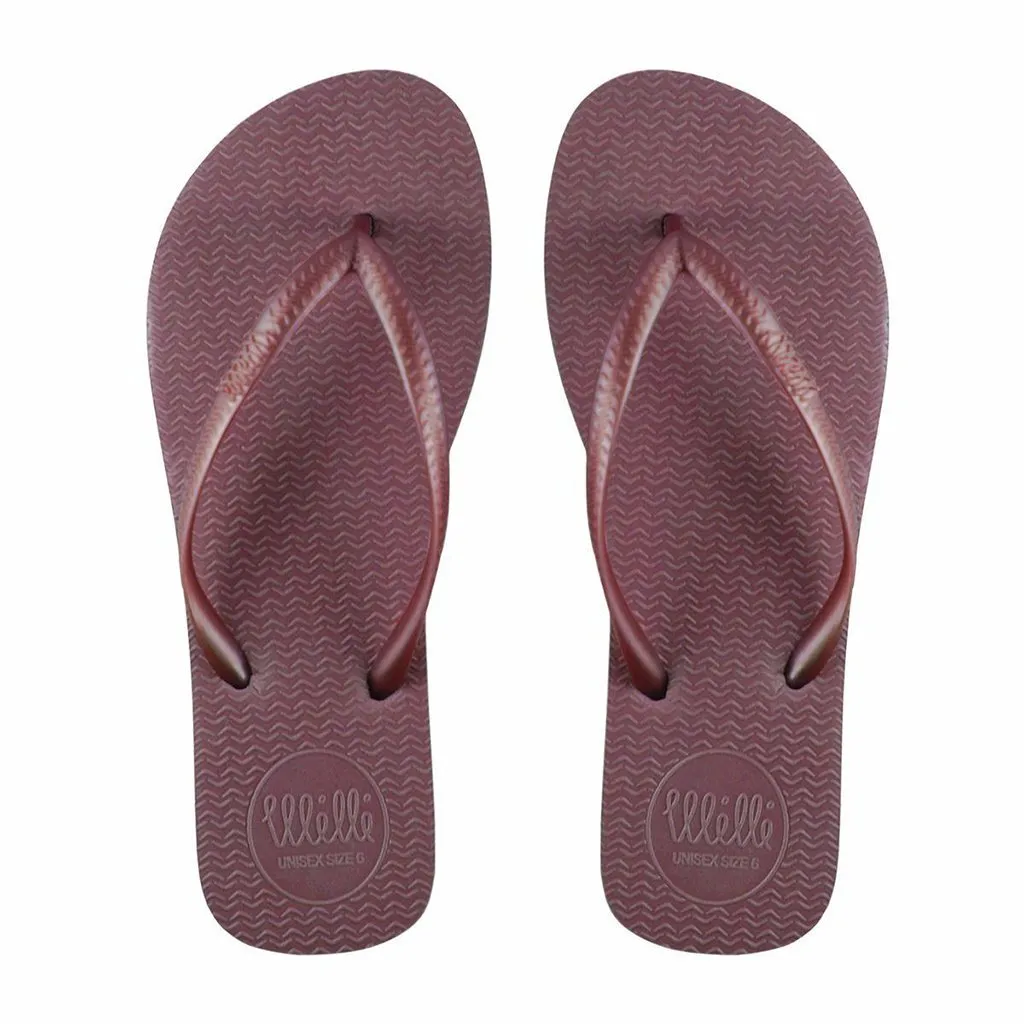 Burgundy Flip Flop with Burgundy Strap Slim Fit