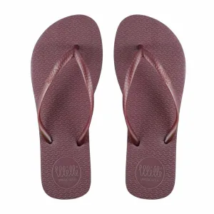 Burgundy Flip Flop with Burgundy Strap Slim Fit
