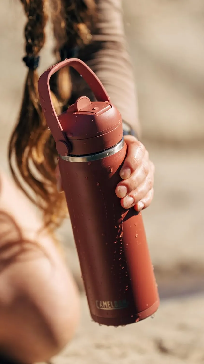 CamelBak Thrive Flip Straw Insulated Stainless Steel Water Bottle Sierra Red, 32oz