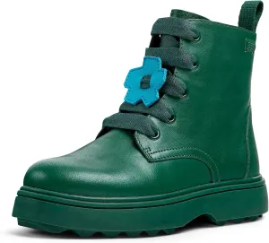 Camper Kids Girls Modern Ankle Boot, Dark Green, 12 Little Kid