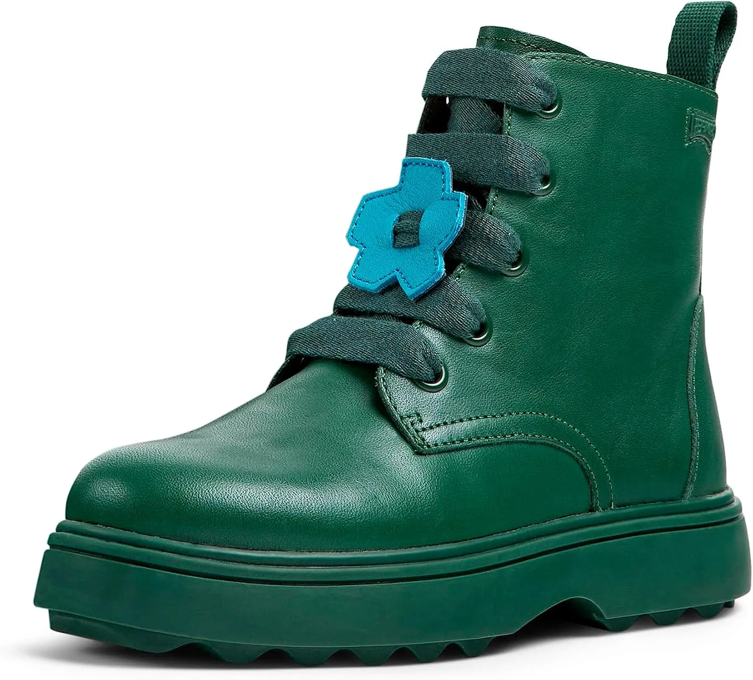 Camper Kids Girls Modern Ankle Boot, Dark Green, 12 Little Kid