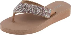 Capelli New York Ladies EVA Wedge Flip Flops