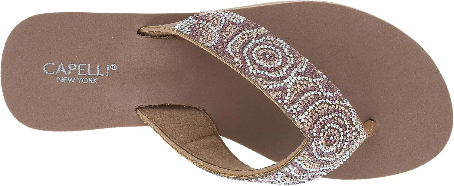 Capelli New York Ladies EVA Wedge Flip Flops